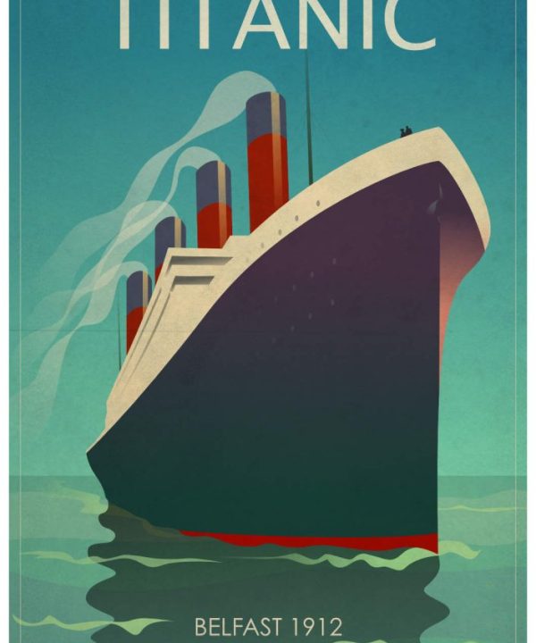 SC180220 Titanic Artwork Poster Print Open Edition poster Prints. Printed to order on a heavy photographic archival stock. Available in four sizes